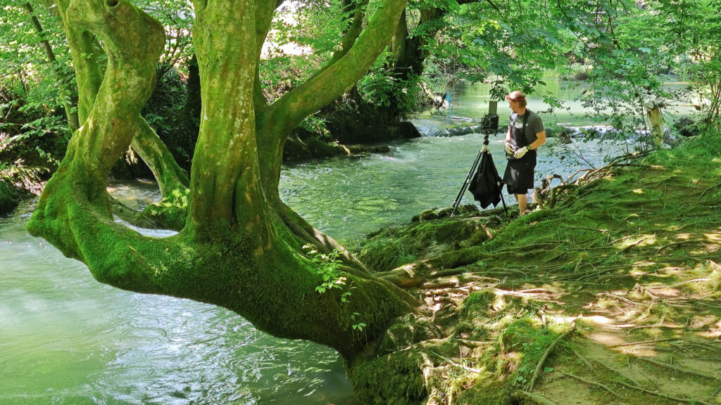 Borut Peterlin slika outdoor delavnice mokri kolodij na steklu